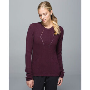 Lululemon‎ The Sweater The Better Purple Bordeaux Drama Pullover Women's S/M